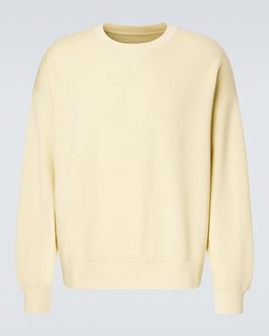 Visvim Jumbo Wool And Cotton Sweatshirt - Natural