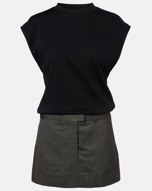 Acne Studios Cotton Minidress - Black