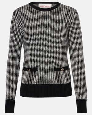 Valentino Pullover Aus Schurwolle - Grau