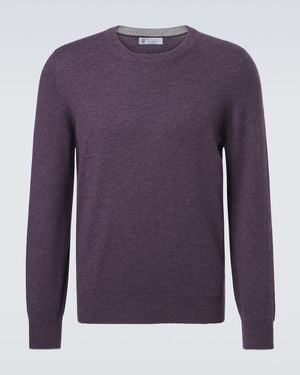 Brunello Cucinelli Pull En Cachemire - Violet