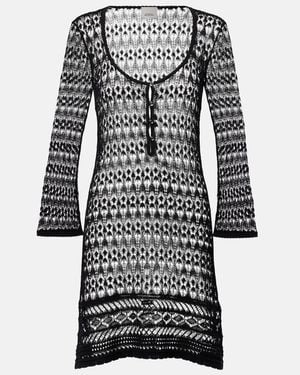 Isabel Marant Pia Crochet Minidress - Black