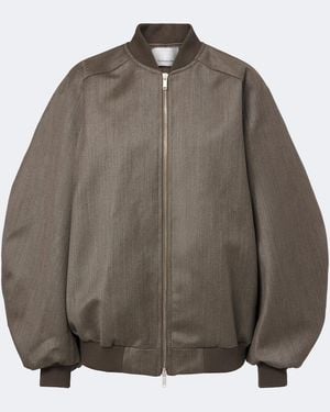 Frankie Shop Chaqueta Bomber Oversized Elinor De Lana - Marrón