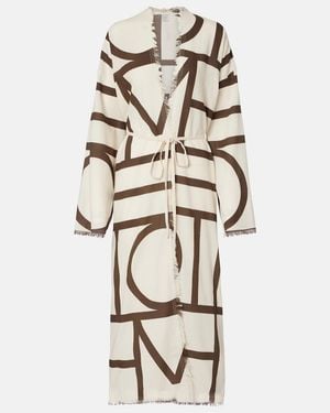 TOTEME Monogram Cotton Beach Cover-Up - Natural