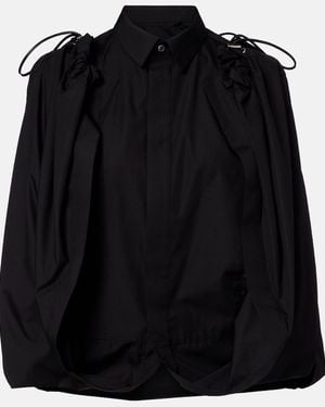 Sacai Gathered Shirt - Black