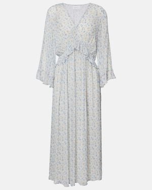 Velvet Aerin Floral Sheer Maxi Dress - Gray