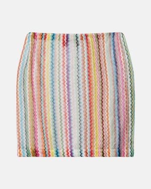 Missoni Minifalda En Zigzag - Rojo