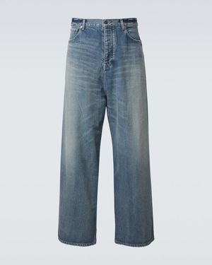Balenciaga Wide-Leg Jeans - Blau