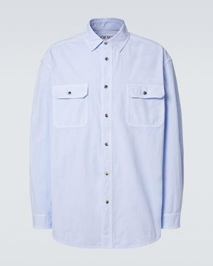 Loewe Shirt With Pockets - Blue