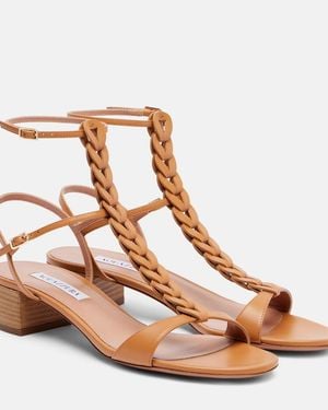 Aquazzura Destiny 35 Gladiator Sandals - Brown