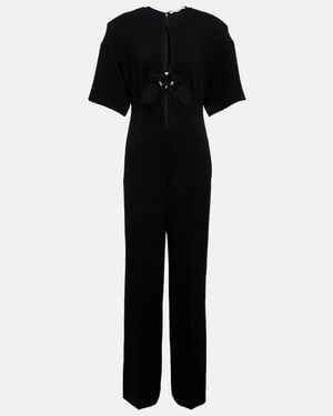 Stella McCartney Cut-Out Straight-Leg Jumpsuit - Black