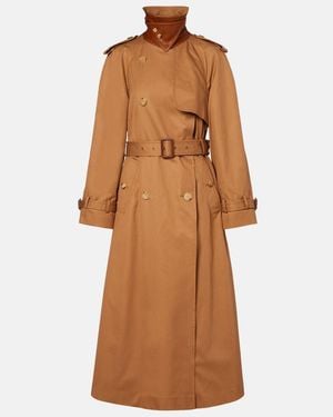 Chloé Cotton Gabardine Trench Coat - Brown