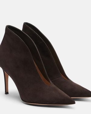 Gianvito Rossi Vania Suede Pumps - Brown