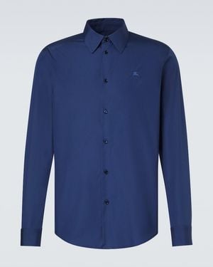 Burberry Hemd Aus Baumwolle - Blau