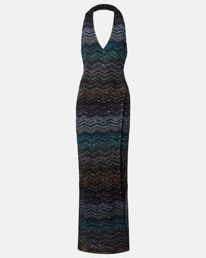 Missoni Sequined Lame Gown - Blue