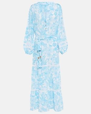 Melissa Odabash Wisteria Printed Maxi Dress - Blue