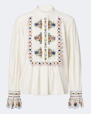 Isabel Marant Bestickte Bluse Monique - Weiß