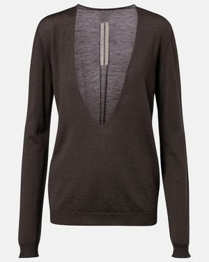 Rick Owens Pullover Extreme Aus Schurwolle - Braun