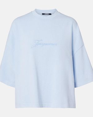 Jacquemus Pigmento Cotton Jersey T-Shirt - Blue