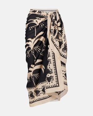 Johanna Ortiz Printed Cotton Beach Cover-Up - White