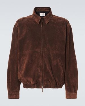 The Row Ronan Suede Blouson - Brown