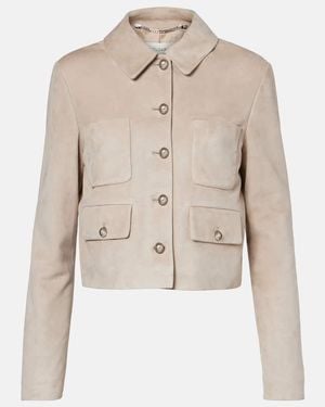 Altuzarra Astley Suede Jacket - Natural