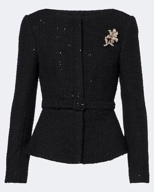 Roland Mouret Verzierte Jacke Aus Boucle - Schwarz