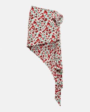 Magda Butrym Floral Applique Miniskirt - White