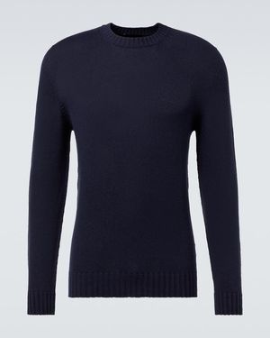 Thom Sweeney Pullover Aus Seide - Blau