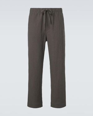 Commas Gerade Hose - Grau