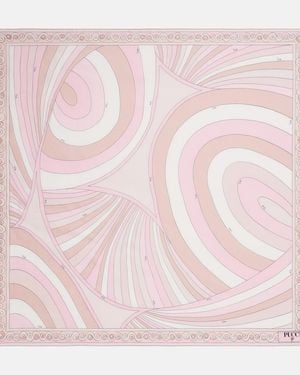 PUCCI Iride Silk Twill Scarf - Pink