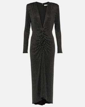 Veronica Beard Rhinestone-Embellished Maxi Dress - Black