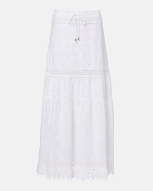 Melissa Odabash Alessia Cotton Maxi Skirt - White