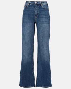 AG Jeans New Baggy Wide-Leg Jeans - Blue