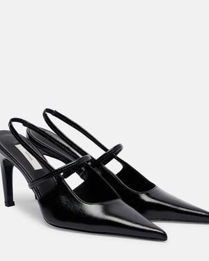 TOTEME Leather Slingback Court Shoes - Black