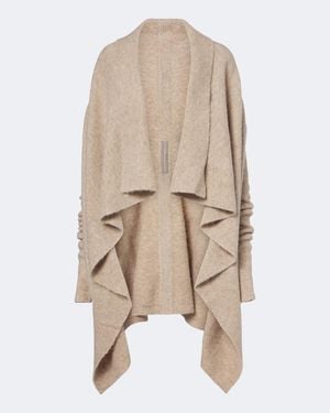 Rick Owens Alpaca And Wool-Blend Cardigan - Natural