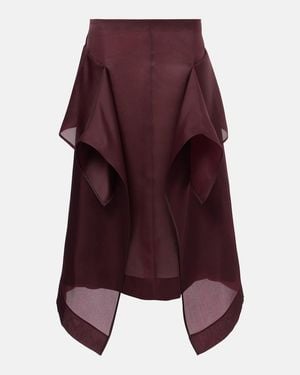 KHAITE Nina Midi Skirt - Purple