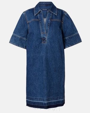 Veronica Beard Denim Shirt Dress - Blue