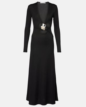 Christopher Esber Trio Stone Maxi Dress - Black