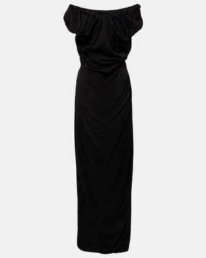 Vivienne Westwood Ginnie Draped Jersey Maxi Dress - Black