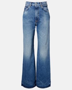 Acne Studios Jeans Anchos De Tiro Alto - Azul