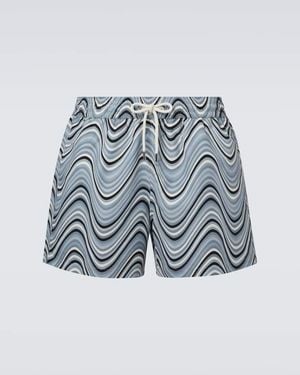 Frescobol Carioca Rio Printed Swim Trunks - Blue