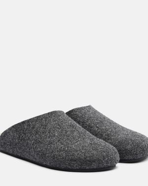 The Row Hudson Slippers - Grey