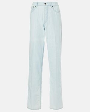 Miu Miu Low-Rise Straight Jeans - Blue