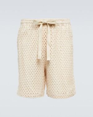 Commas Cotton-Blend Shorts - Natural