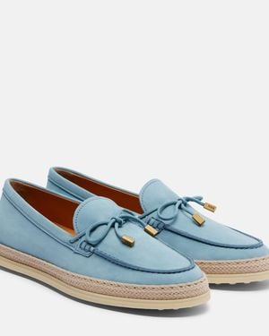 Tod's Suede Driving Shoes - Blue