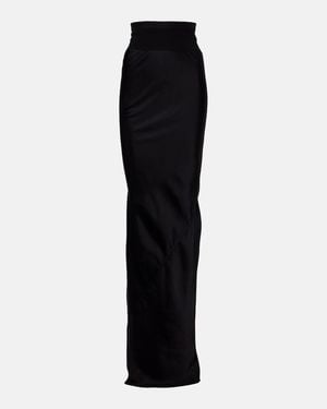 Rick Owens Maxirock Coda Aus Satin - Schwarz