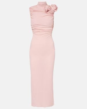 Magda Butrym Midi Dress With Ruffles - Pink