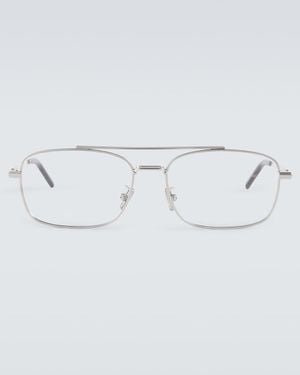 Dior Diorblacksuito N2U Aviator Glasses - Metallic