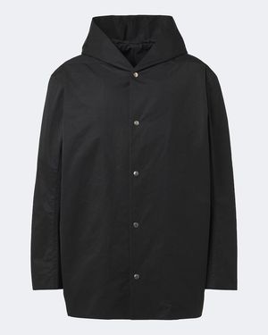 Rick Owens Mac Hooded Coat - Black
