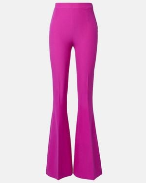 Safiyaa High-Waisted Flared Trousers - Pink